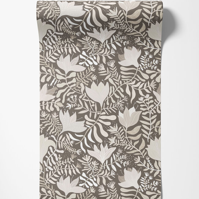 Dutch Wallcoverings Dutch Wallcoverings - FC Lina- Brita Grey - Vliesbehang - 10m x 53cm - 55006