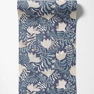 Dutch Wallcoverings Dutch Wallcoverings - FC Lina- Brita Bleu - 55009