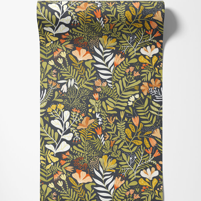 Dutch Wallcoverings Dutch Wallcoverings - FC Lina- Brittsommar Yellow - Vliesbehang - 10m x 53cm - 55014