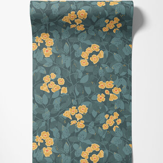 Dutch Wallcoverings Dutch Wallcoverings - FC Lina- Henni Turquoise - 55015