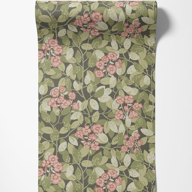 Dutch Wallcoverings Dutch Wallcoverings - FC Lina- Henni Pink - Vliesbehang - 10m x 53cm - 55017