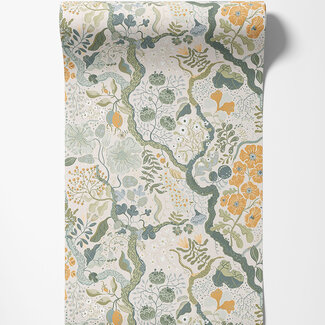 Dutch Wallcoverings Dutch Wallcoverings - FC Lina II- Ann Turquoise - 65103