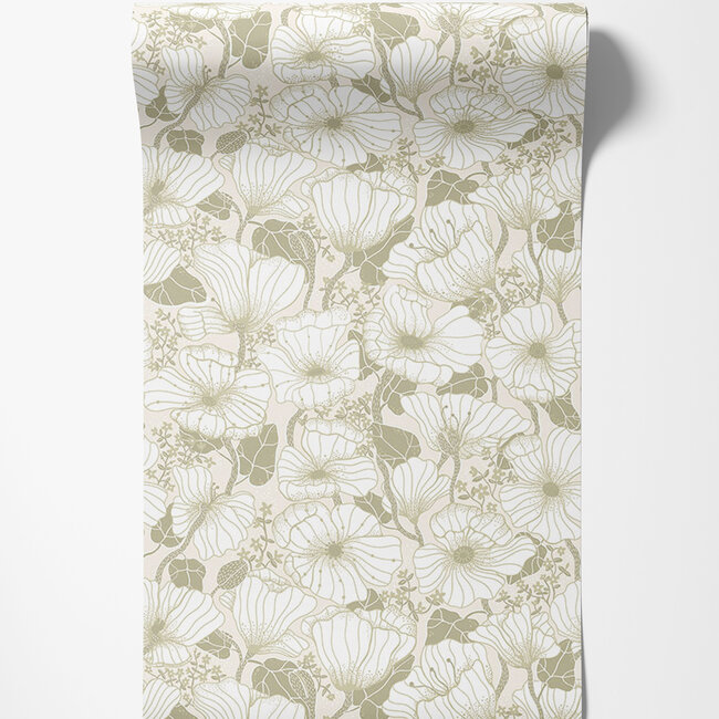 Dutch Wallcoverings Dutch Wallcoverings - FC Lina II- Matilda Grey - Vliesbehang - 10m x 53cm - 65109