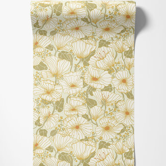 Dutch Wallcoverings Dutch Wallcoverings - FC Lina II- Matilda Green - 65111