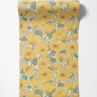 Dutch Wallcoverings Dutch Wallcoverings - FC Lina II- Matilda Yellow - 65112