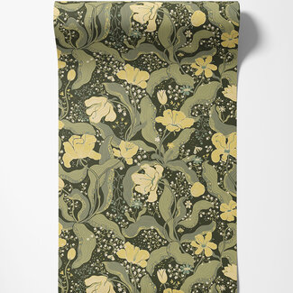 Dutch Wallcoverings Dutch Wallcoverings - FC Lina II- Bodri Green - 65113