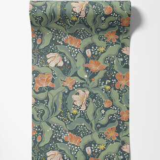 Dutch Wallcoverings Dutch Wallcoverings - FC Lina II- Bodri Turquoise - 65116