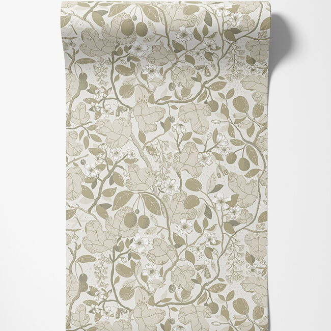 Dutch Wallcoverings Dutch Wallcoverings - FC Lina II- Ewald Beige - Vliesbehang - 10m x 53cm - 65120