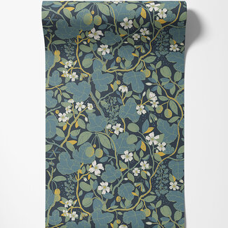 Dutch Wallcoverings Dutch Wallcoverings - FC Lina II- Ewald Blue - 65122