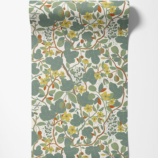 Dutch Wallcoverings Dutch Wallcoverings - FC Lina II- Ewald Turquoise - 65123