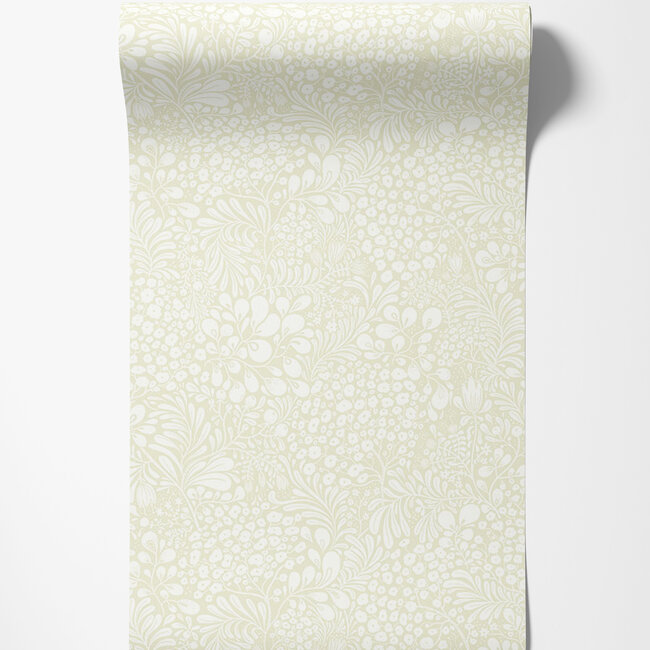 Dutch Wallcoverings Dutch Wallcoverings - FC Lina II- Siv Light green - Vliesbehang - 10m x 53cm - 65126