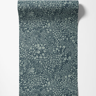 Dutch Wallcoverings Dutch Wallcoverings - FC Lina II- Siv Dark blue - 65129