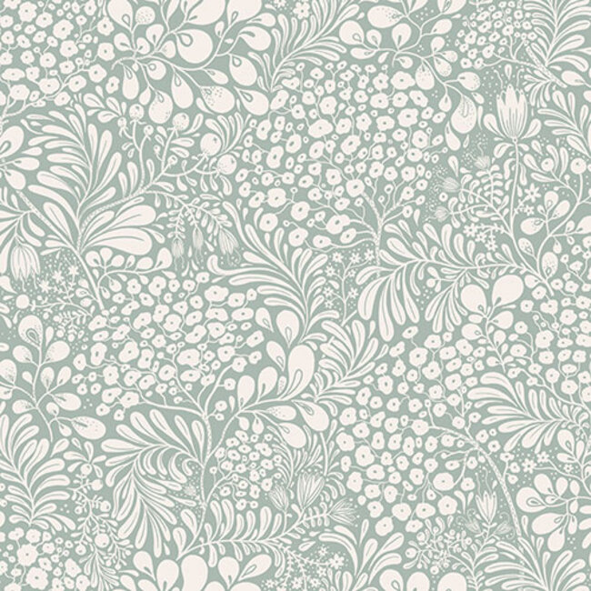 Dutch Wallcoverings Dutch Wallcoverings - FC Lina II- Siv Light blue - Vliesbehang - 10m x 53cm - 65130