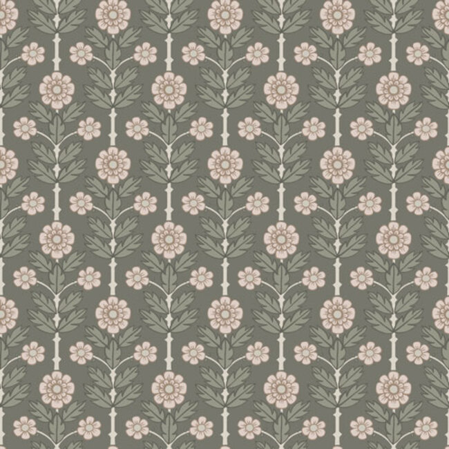 Dutch Wallcoverings Dutch Wallcoverings - FC Lyckebo- Othilia Blue - Vliesbehang - 10m x 53cm - 28008