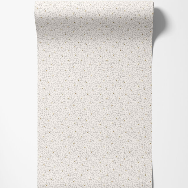 Dutch Wallcoverings Dutch Wallcoverings - FC Lyckebo- Clover White - Vliesbehang - 10m x 53cm - 28010