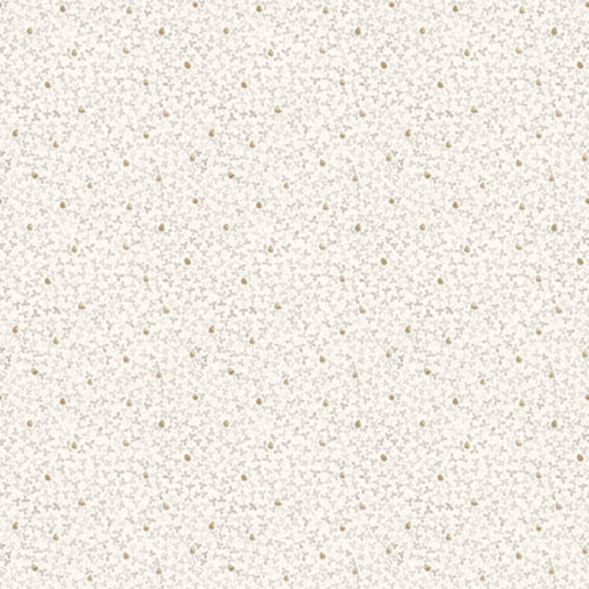 Dutch Wallcoverings Dutch Wallcoverings - FC Lyckebo- Clover White - Vliesbehang - 10m x 53cm - 28010