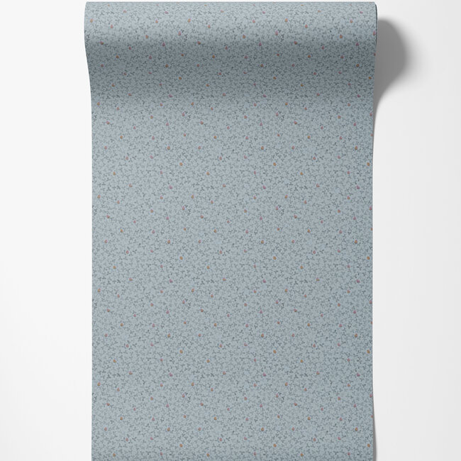Dutch Wallcoverings Dutch Wallcoverings - FC Lyckebo- Clover Blue - Vliesbehang - 10m x 53cm - 28011