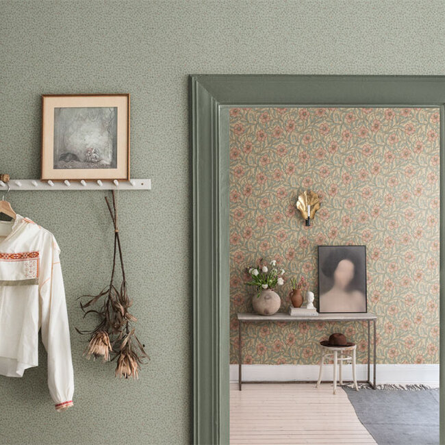 Dutch Wallcoverings Dutch Wallcoverings - FC Lyckebo- Clover Green - Vliesbehang - 10m x 53cm - 28013