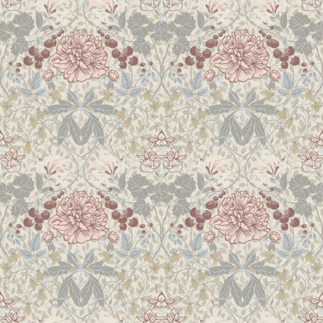 Dutch Wallcoverings Dutch Wallcoverings - FC Lyckebo- Sarah Grey - Vliesbehang - 10m x 53cm - 28015