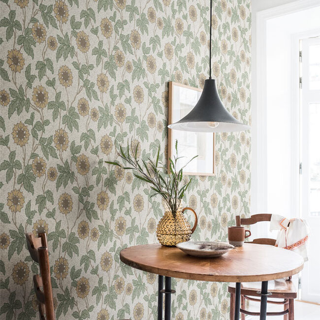 Dutch Wallcoverings Dutch Wallcoverings - FC Lyckebo- Solvej Beige - Vliesbehang - 10m x 53cm - 28021