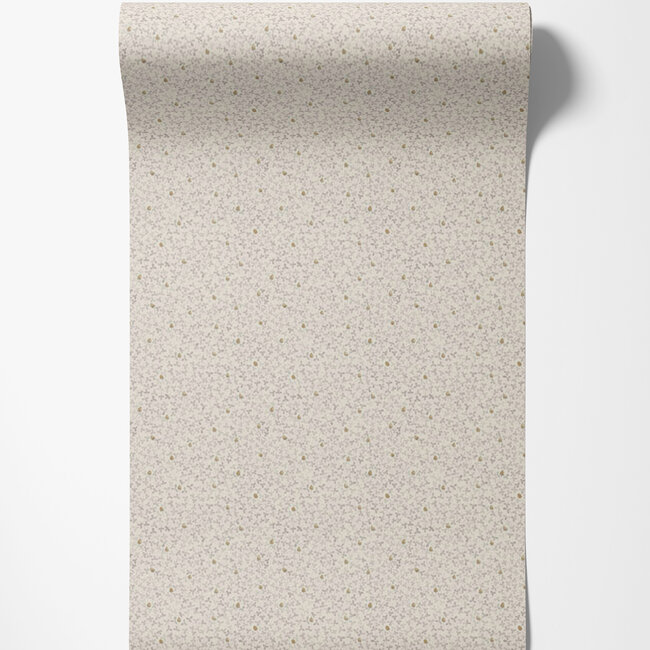 Dutch Wallcoverings Dutch Wallcoverings - FC Lyckebo- Clover Beige - Vliesbehang - 10m x 53cm - 28022