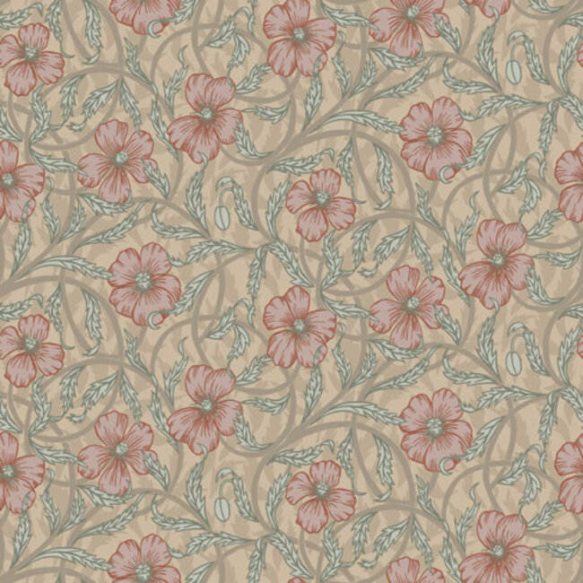 Dutch Wallcoverings Dutch Wallcoverings - FC Lyckebo- Poppy Yellow - Vliesbehang - 10m x 53cm - 28026