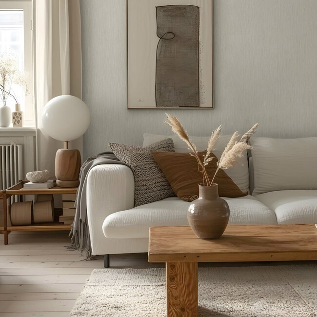 Dutch Wallcoverings Dutch Wallcoverings - FC Midolin- Fossil Beige - Vliesbehang - 10m x 53cm - 17205