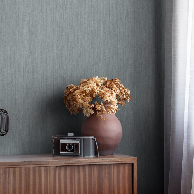 Dutch Wallcoverings Dutch Wallcoverings - FC Midolin- Enbär Blue - Vliesbehang - 10m x 53cm - 17214