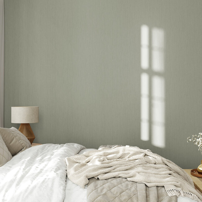 Dutch Wallcoverings Dutch Wallcoverings - FC Midolin- Vass Green - Vliesbehang - 10m x 53cm - 17221