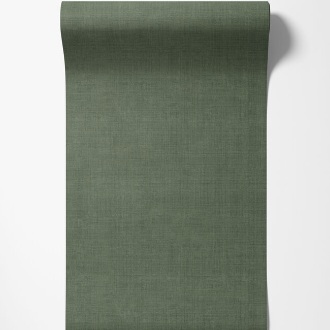 Dutch Wallcoverings Dutch Wallcoverings - FC Midolin- Granskott Dark green - Vliesbehang - 10m x 53cm - 16041