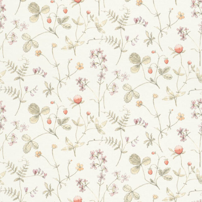 Dutch Wallcoverings Dutch Wallcoverings - FC Langenas- Julia White - Vliesbehang - 10m x 53cm - 27008