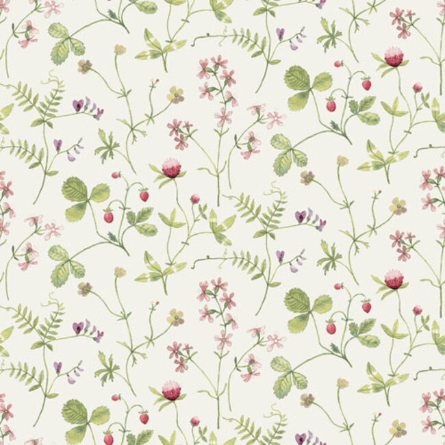Dutch Wallcoverings Dutch Wallcoverings - FC Langenas- Julia Green - Vliesbehang - 10m x 53cm - 27010