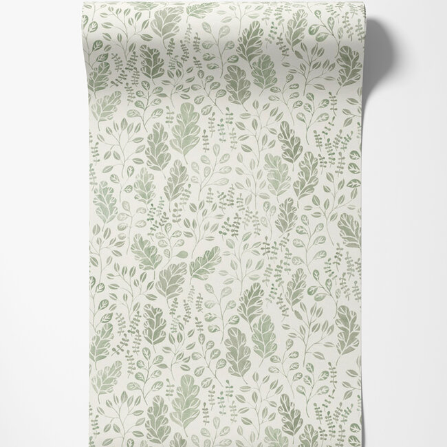 Dutch Wallcoverings Dutch Wallcoverings - FC Morgongava- Vera Green - Vliesbehang - 10m x 53cm - 27014