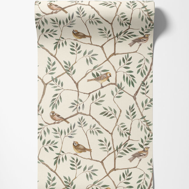 Dutch Wallcoverings Dutch Wallcoverings - FC Morgongava- August Green - Vliesbehang - 10m x 53cm - 27017