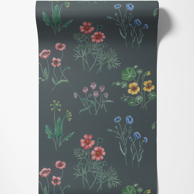 Dutch Wallcoverings Dutch Wallcoverings - FC Morgongava- Maj Blue - Vliesbehang - 10m x 53cm - 27024