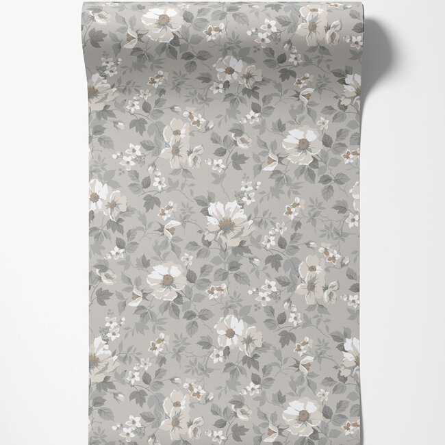 Dutch Wallcoverings Dutch Wallcoverings - FC Ortagard- Johanna Beige - Vliesbehang - 10m x 53cm - 92112