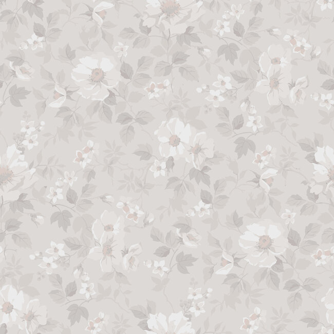 Dutch Wallcoverings Dutch Wallcoverings - FC Ortagard- Johanna White - Vliesbehang - 10m x 53cm - 92115