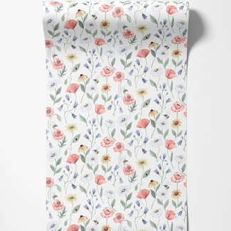 Dutch Wallcoverings Dutch Wallcoverings - FC Rosenlycka- Flowers Clear - 43102