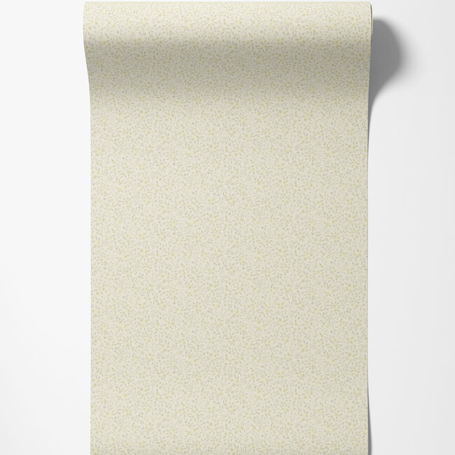 Dutch Wallcoverings Dutch Wallcoverings - FC Rosenlycka- Mini Flowers Yellow - Vliesbehang - 10m x 53cm - 43128