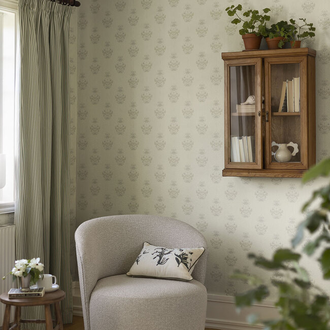 Dutch Wallcoverings Dutch Wallcoverings - FC Saltviken- Gullvie Beige - Vliesbehang - 10m x 53cm - 48006
