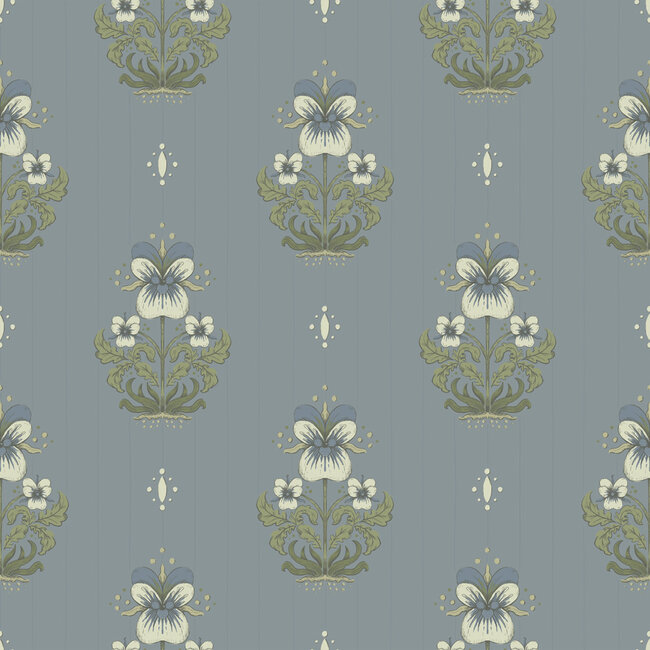 Dutch Wallcoverings Dutch Wallcoverings - FC Saltviken- Gullvie Blue - Vliesbehang - 10m x 53cm - 48008