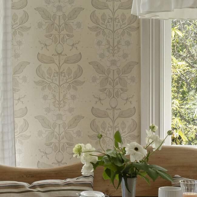 Dutch Wallcoverings Dutch Wallcoverings - FC Saltviken- Rosa Beige - Vliesbehang - 10m x 53cm - 48009