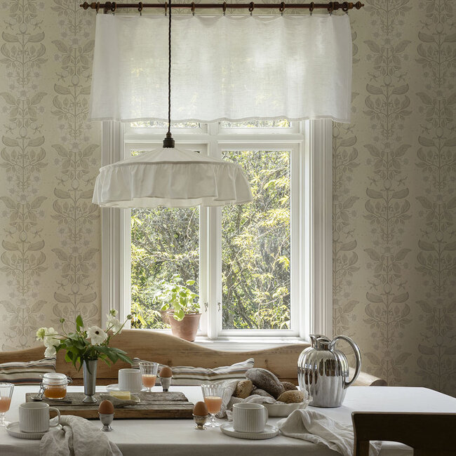 Dutch Wallcoverings Dutch Wallcoverings - FC Saltviken- Rosa Beige - Vliesbehang - 10m x 53cm - 48009