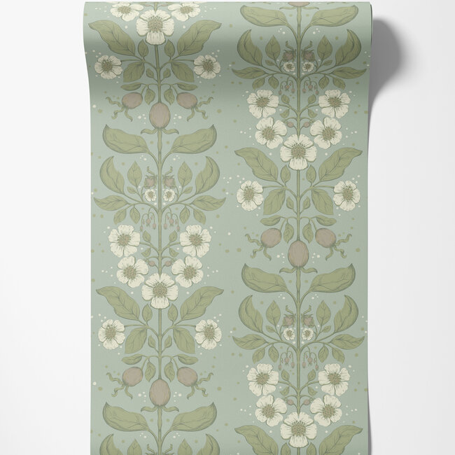 Dutch Wallcoverings Dutch Wallcoverings - FC Saltviken- Rosa Light Blue - Vliesbehang - 10m x 53cm - 48011