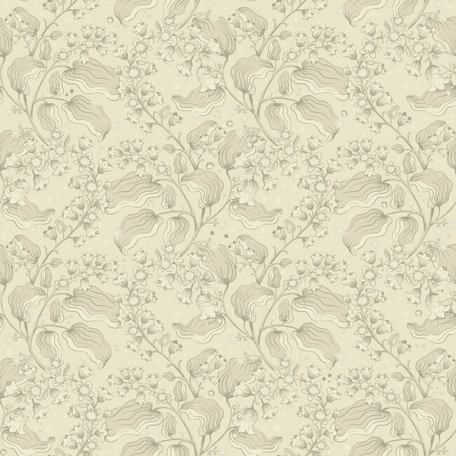 Dutch Wallcoverings Dutch Wallcoverings - FC Saltviken- Syren Beige - Vliesbehang - 10m x 53cm - 48024