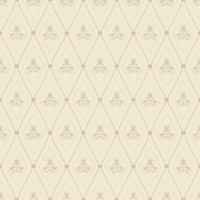 Dutch Wallcoverings Dutch Wallcoverings - FC Saltviken- Alma Beige - Vliesbehang - 10m x 53cm - 48028