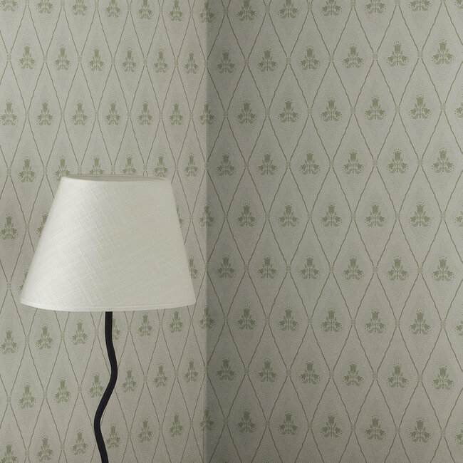 Dutch Wallcoverings Dutch Wallcoverings - FC Saltviken- Alma Light Green - Vliesbehang - 10m x 53cm - 48029