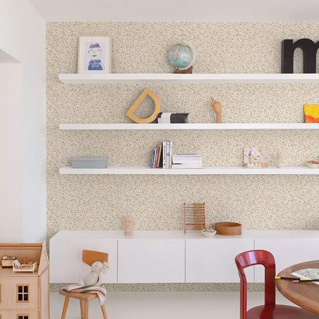 Dutch Wallcoverings Dutch Wallcoverings - Little Dreamers- Veronica beige - Vliesbehang - 10m x 53cm - LD3020