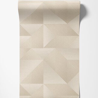 Dutch Wallcoverings Vliesbehang - Exclusive Threads Geometric Beige - TP422972