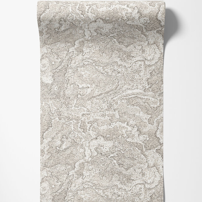 Dutch Wallcoverings Dutch Wallcoverings - Exclusive Threads Marble Cloud Grey - Vliesbehang - 10m x 53cm - TP422984